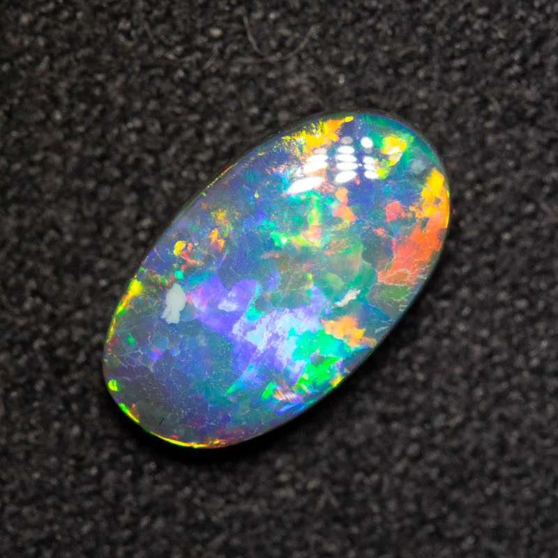 1.00 ct black opal 9.8x5.8x2.8mm