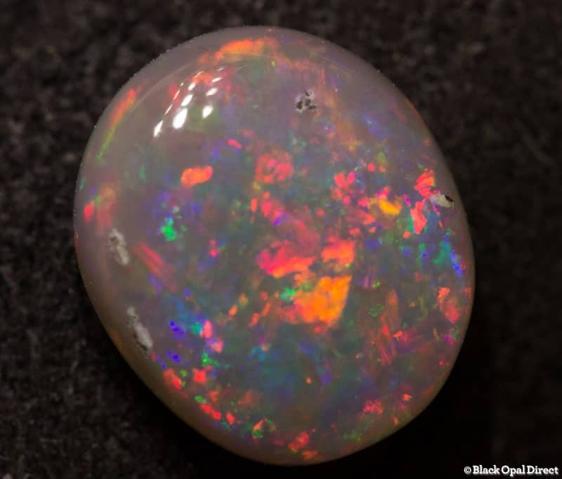 1.00 ct semi black opal 7.5x6.5x3mm