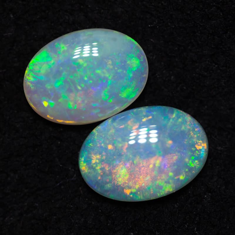 1.01 ct crystal opal pair 7x5mm