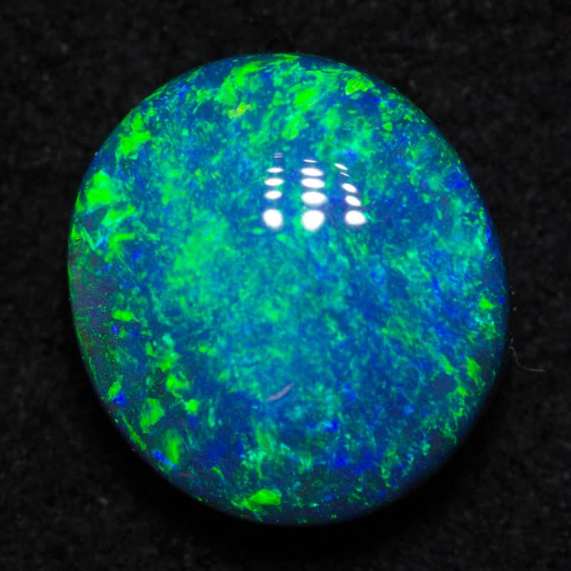 1.01 ct gem black opal 7x6x4mm