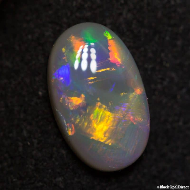 1.02 ct semi black opal 9x5x2.5mm