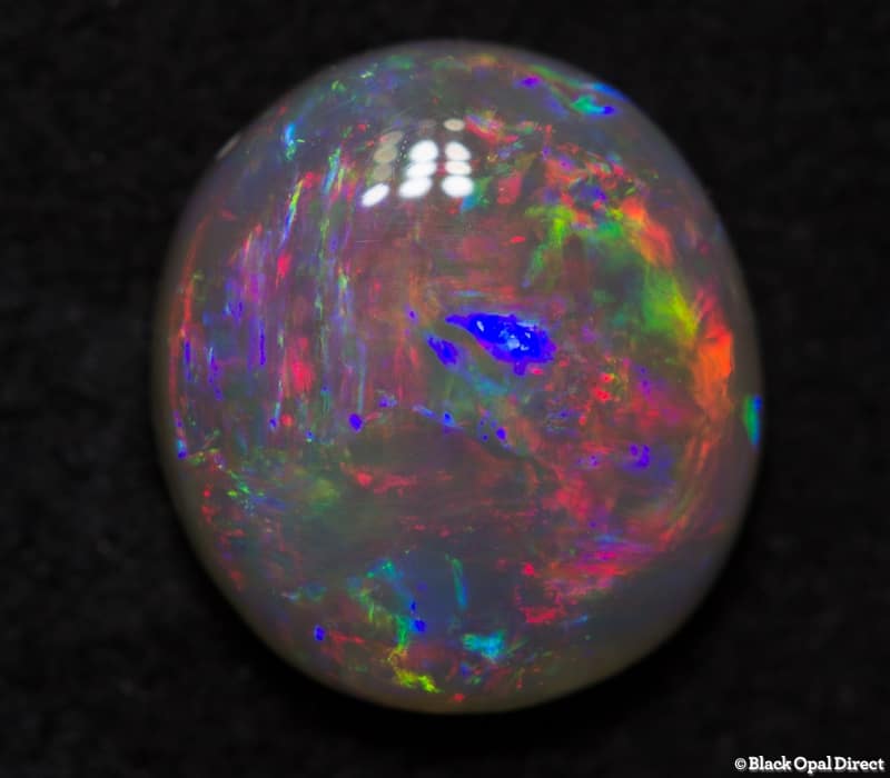 1.04 ct semi black opal 8x7x3mm