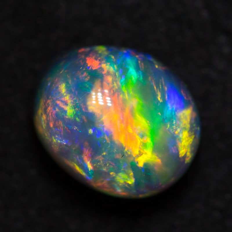 1.06 ct gem black opal 6x5x5mm