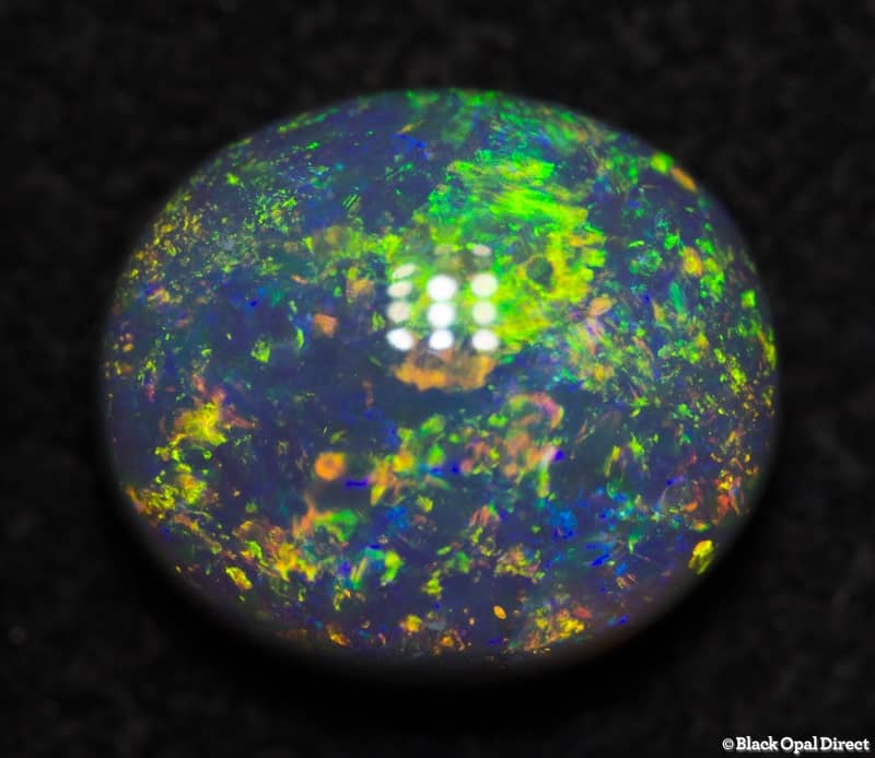 1.07 ct semi black opal 7.5x6.5x3mm