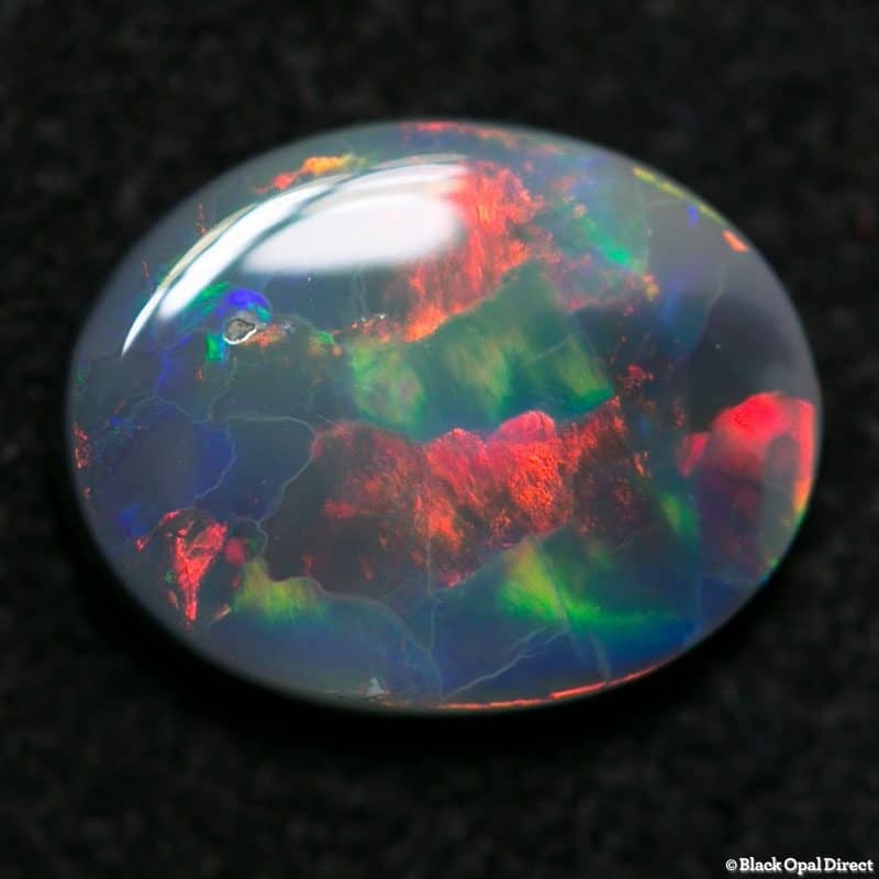 1.07 ct semi black opal 9x7x2mm