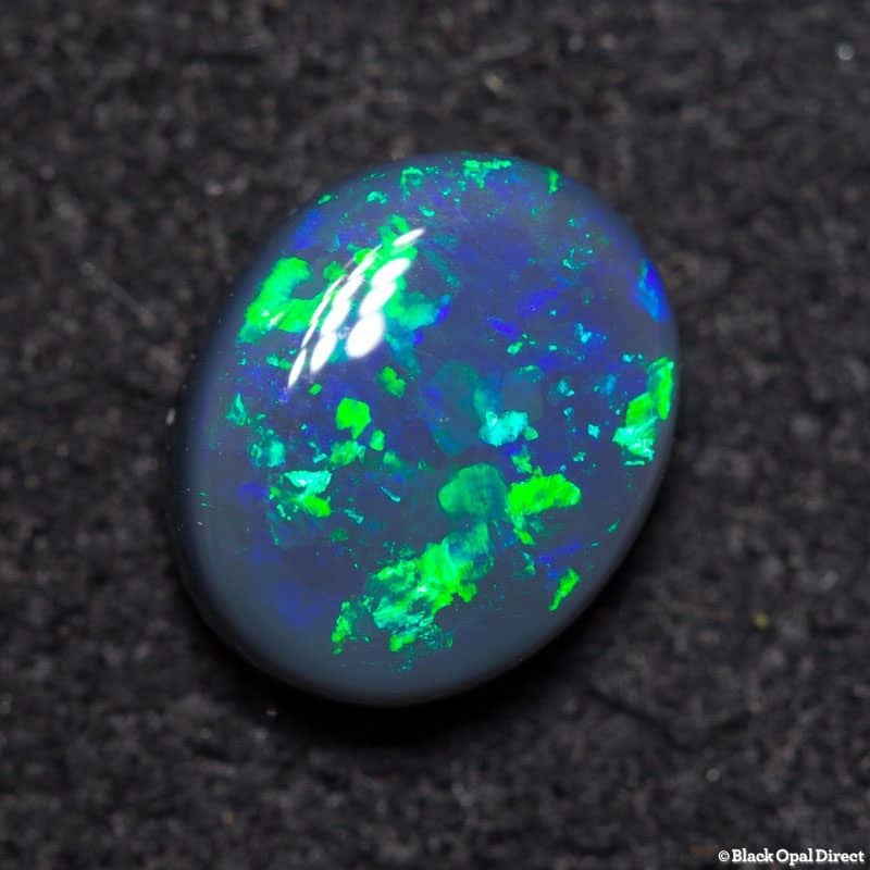 1.08 ct black opal gem 7.5x6x3mm