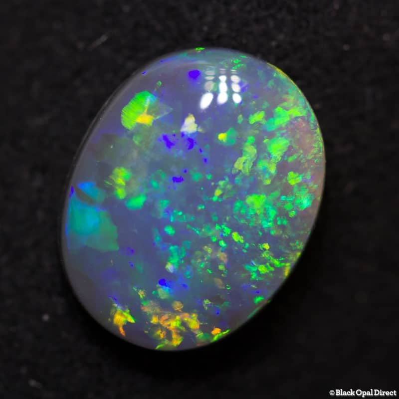 1.08 ct semi black opal 9x7x2.5mm