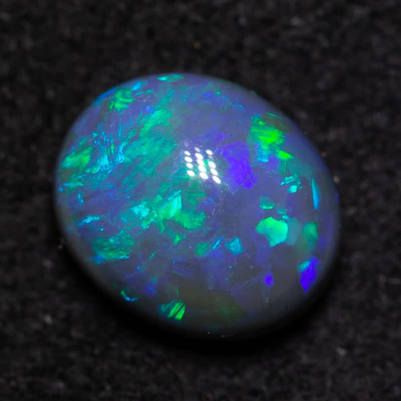 1.10 ct black opal 7x6x4mm