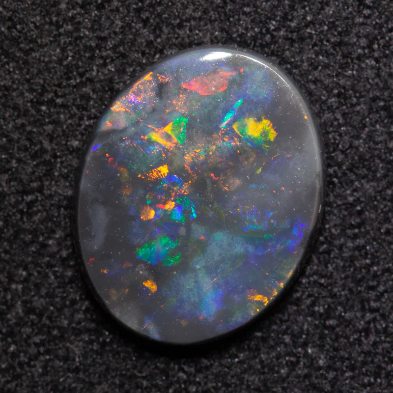 1.11 ct black opal 9.9x8.1x1.9mm