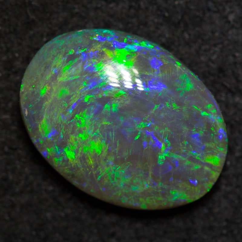 1.11 ct black opal 9x6.8x3.1mm