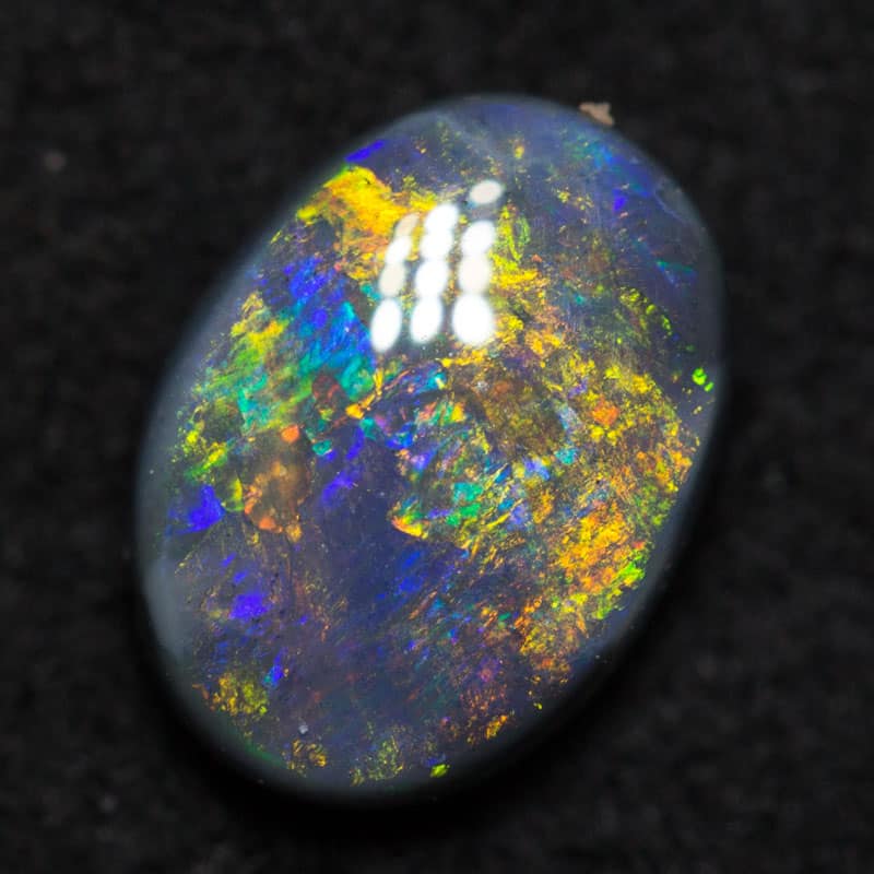 1.12 ct black opal 8.1x6x3.6mm