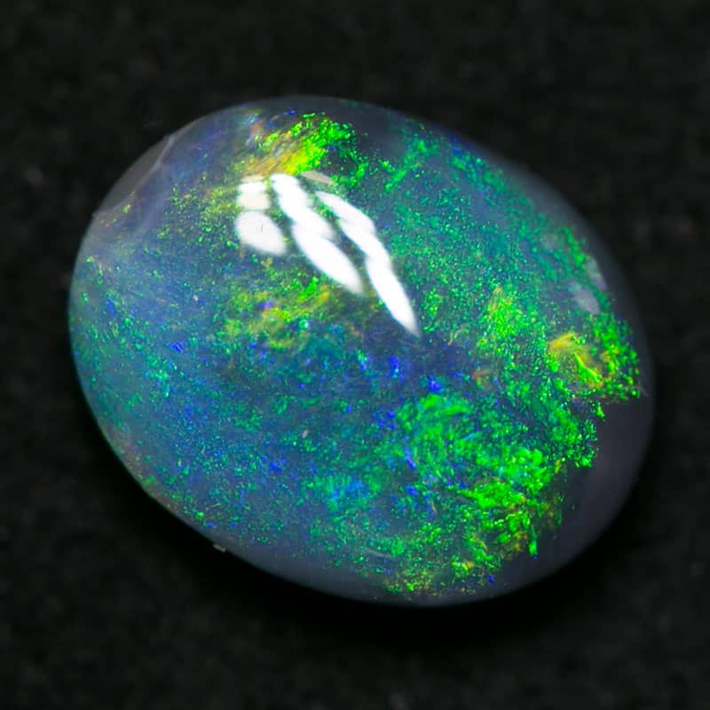 1.12 ct black opal 8x6x3mm