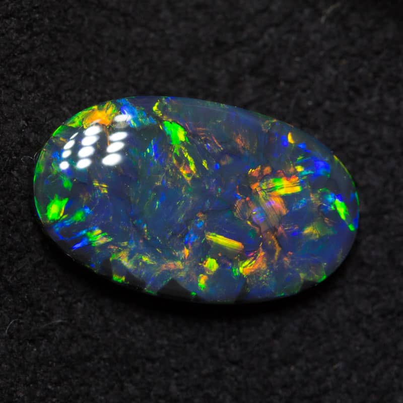 1.12 ct gem black opal 10x6x2.5mm