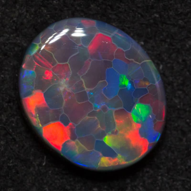 1.13 ct gem black opal 8.2x7x2.7mm
