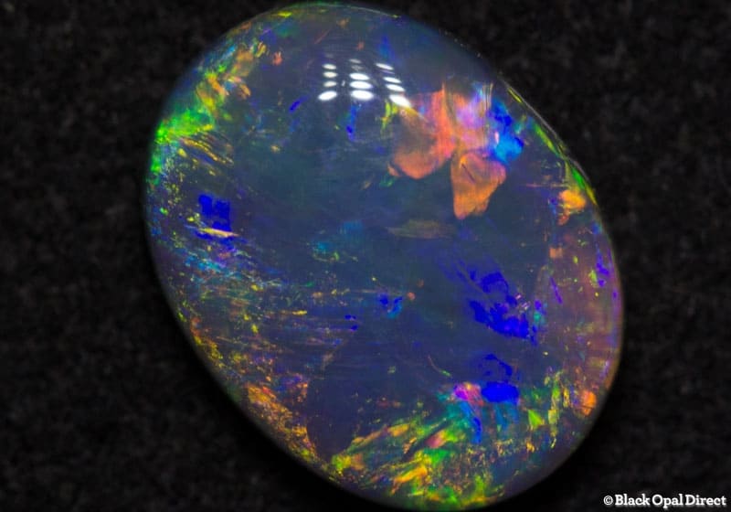 1.13 ct semi black opal 8.5x6.5x2.5mm