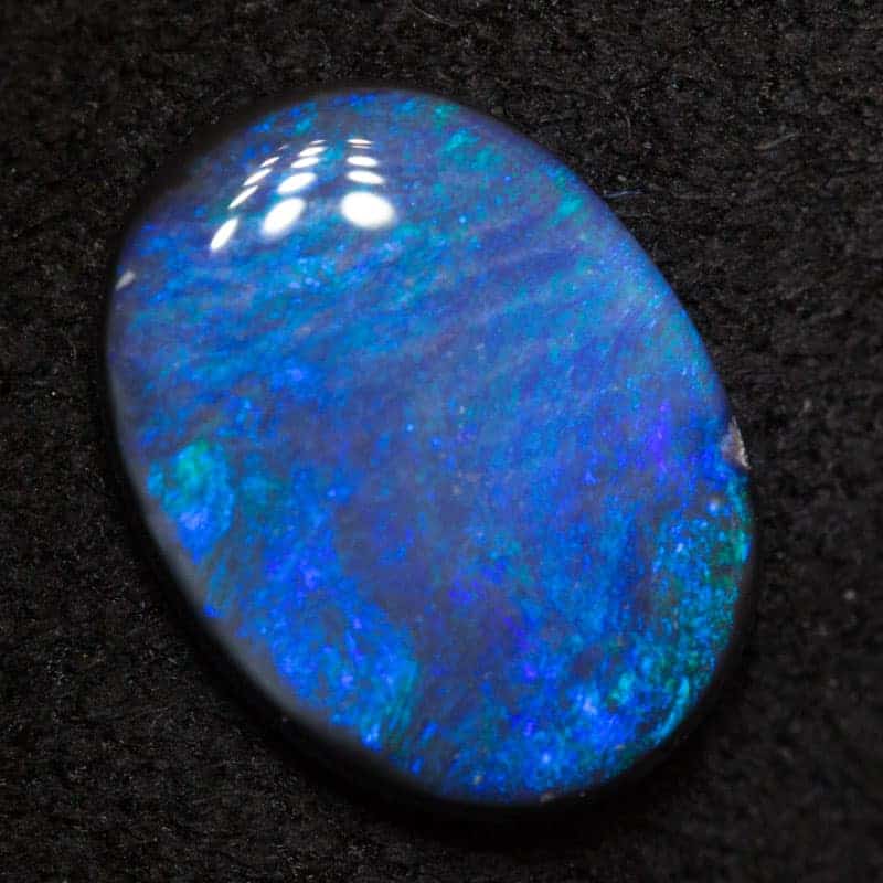 1.14 ct black opal 9.6x7.3x2.3mm