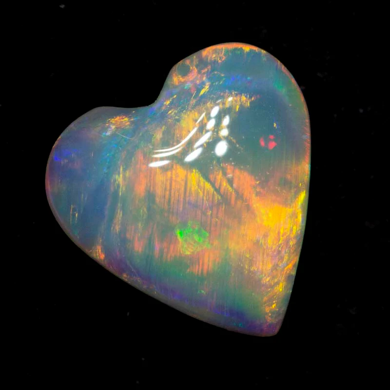 1.14 ct crystal opal heart 8.1x7.9x3.1mm