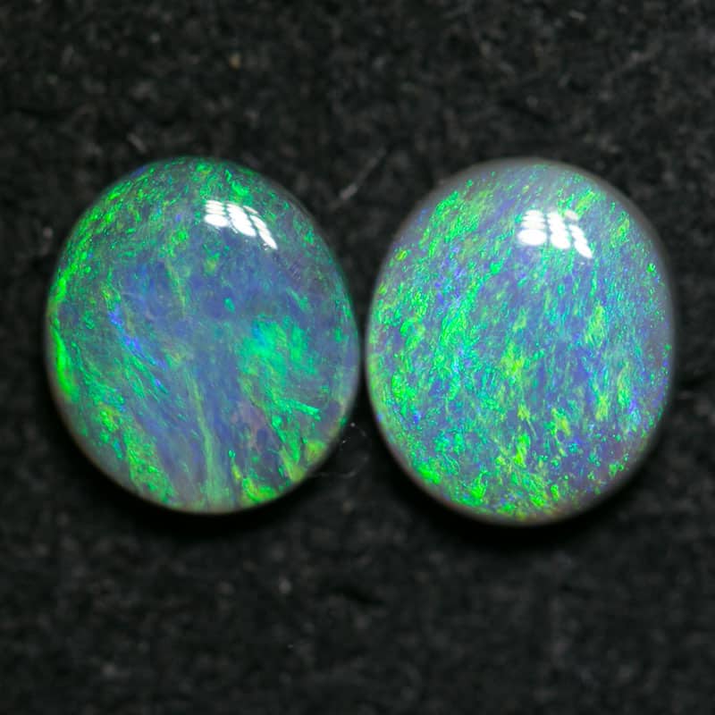 1.14 ct dark opal pair 6x5mm