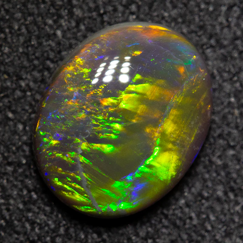 1.14ct black opal 8.2x6.8x4mm