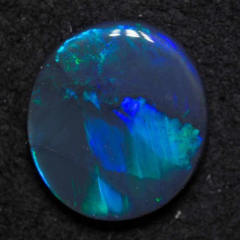 1.16 ct black opal 9x8.2x2.4mm