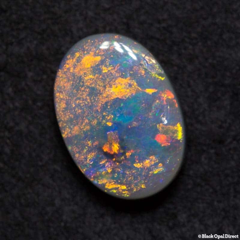 1.16 ct semi black opal 8.5x6x3mm