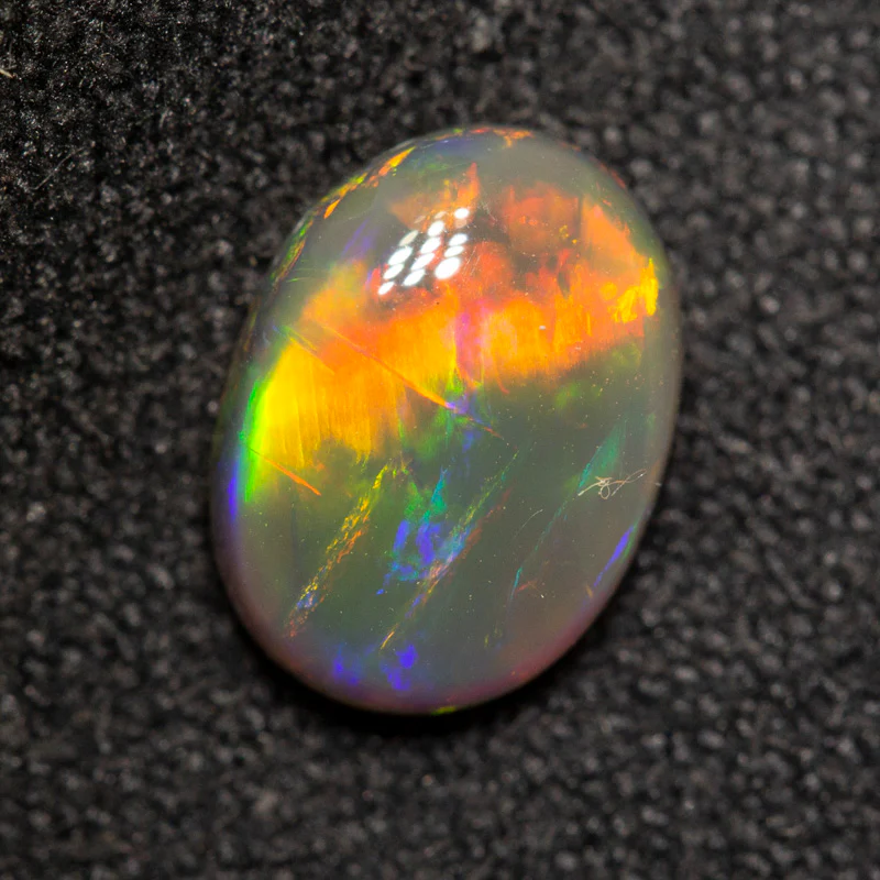 1.17 ct black crystal opal 8.6x6.3x3.4mm