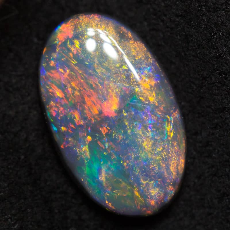 1.17 ct black opal 9.7x5.9x3mm