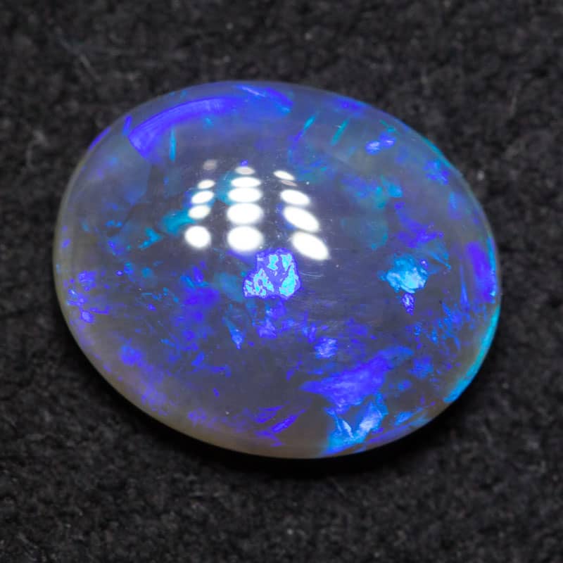 1.18 ct black crystal opal 8.5x7x3mm