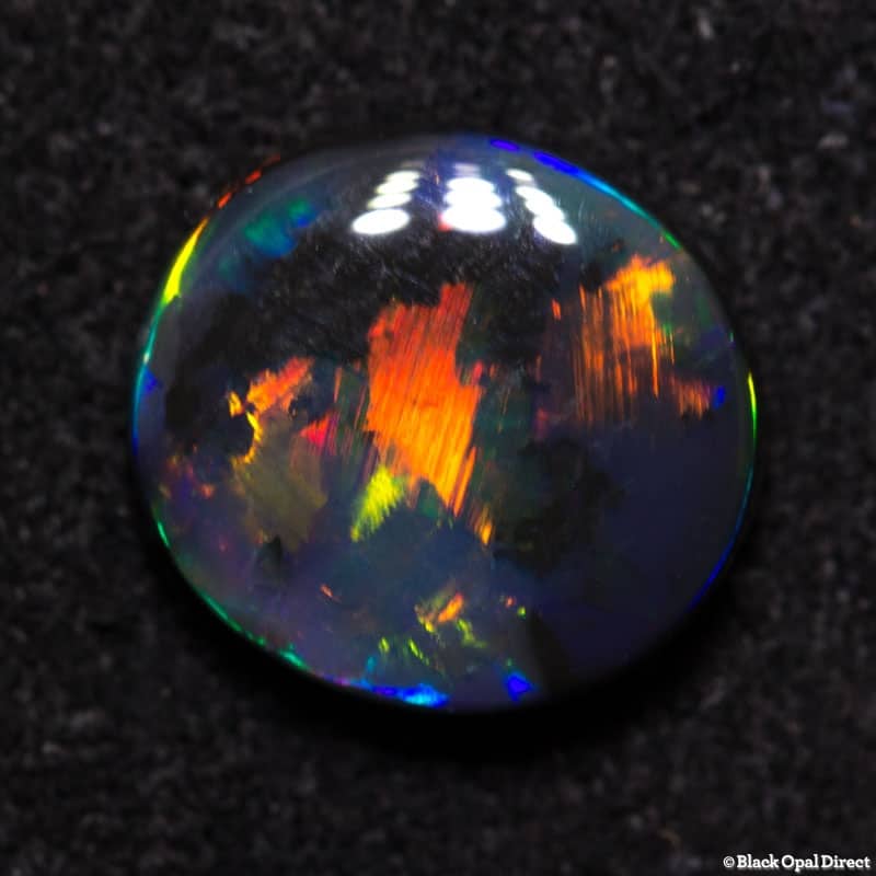 1.18 ct black opal 8x7.5x3mm