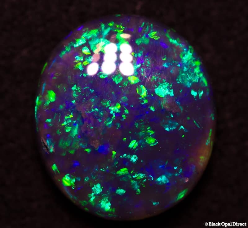1.18 ct black opal 8x7x2.5mm