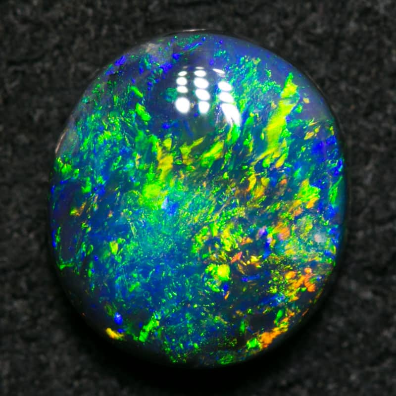 1.18 ct black opal 8x7x3mm