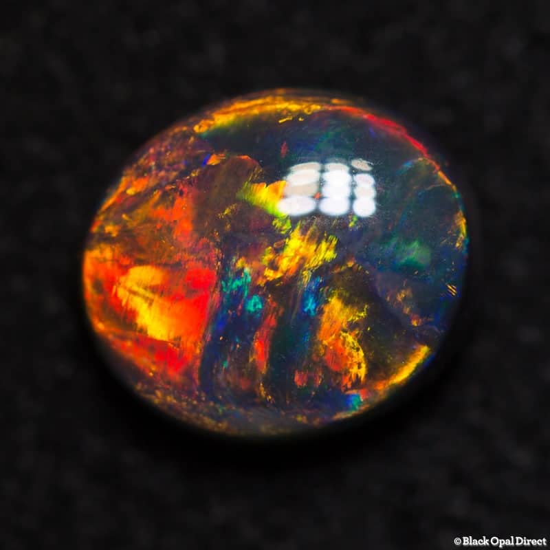 1.19 ct gem black opal 7.5x7x4mm