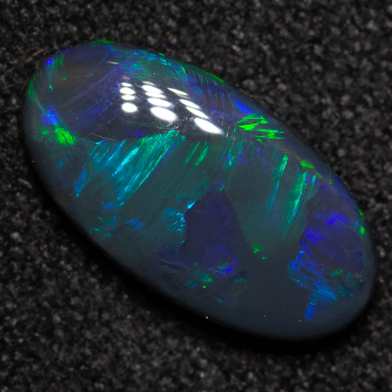 1.21 ct black opal 10.9x5.8x2.9mm