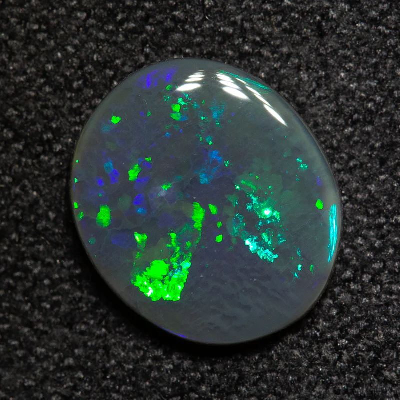 1.22 ct black opal 9.1x7.8x2.3mm