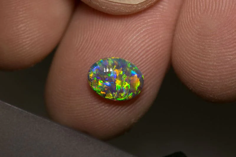 1.22 ct double sided black crystal opal 9x7x3.5mm part payment 2 x $1125 - Image 4