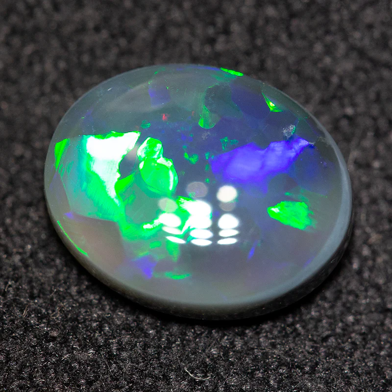 1.23 ct black opal 8.6x6.9x3mm