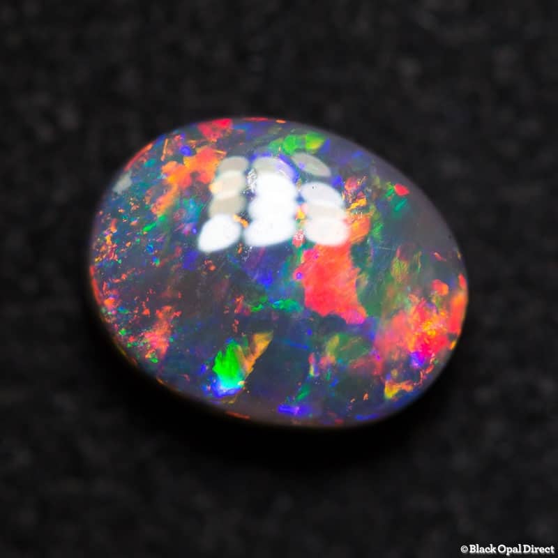 1.23 ct gem semi black opal 8x6x4mm Replacement for Zoey