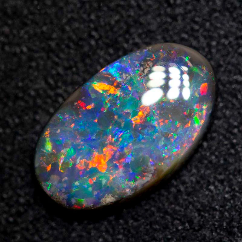 1.24 ct black opal 10.5x6.3x2.6mm