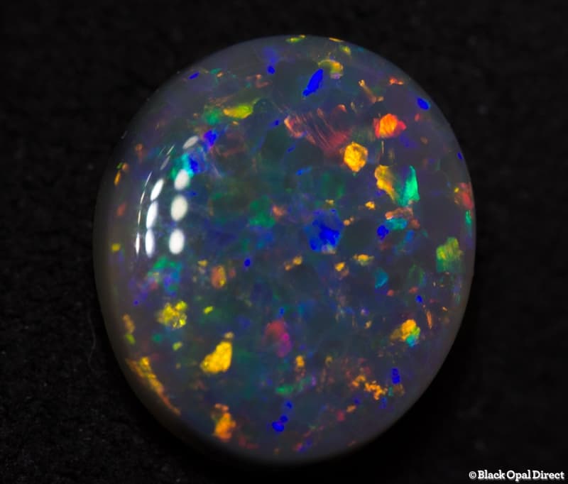 1.24 ct semi black opal 8.5x7.5x3mm