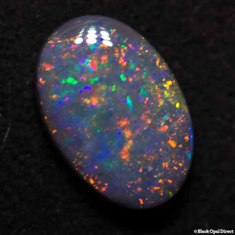 1.25 ct semi black opal 9.5x6x3mm