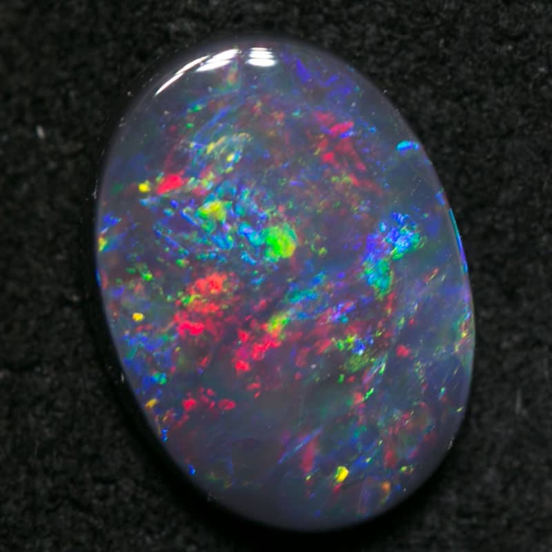 1.26 ct black opal 9x7x2mm