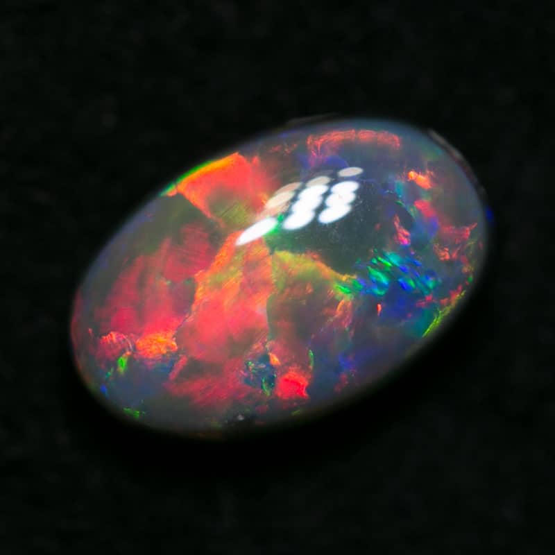 1.26 ct gem black opal 8x5x4mm