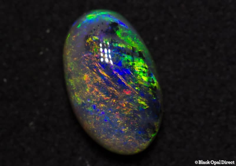 1.26 ct semi black opal 9x5x4mm
