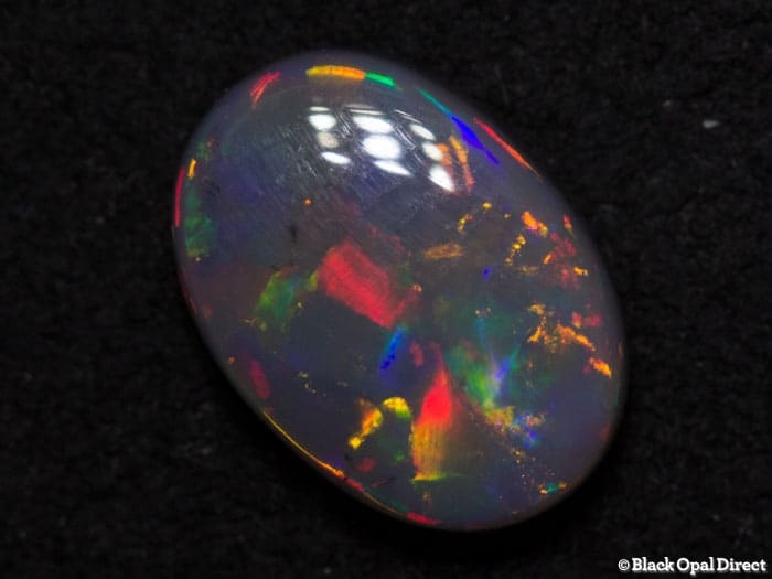 1.26 ct semi black opal 9x7x3mm