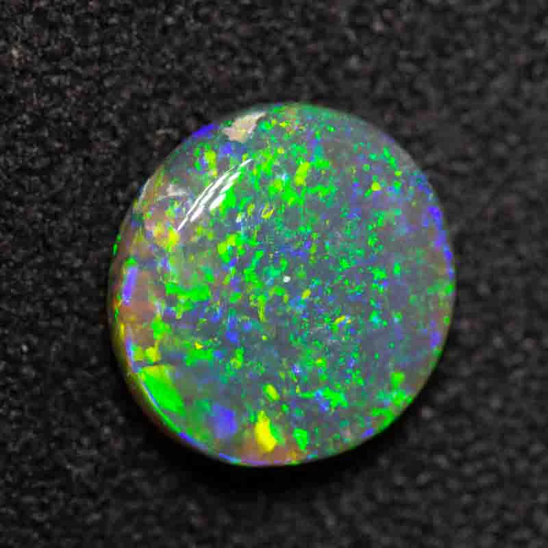 1.27 ct black opal 7.9x7.7x3.2mm