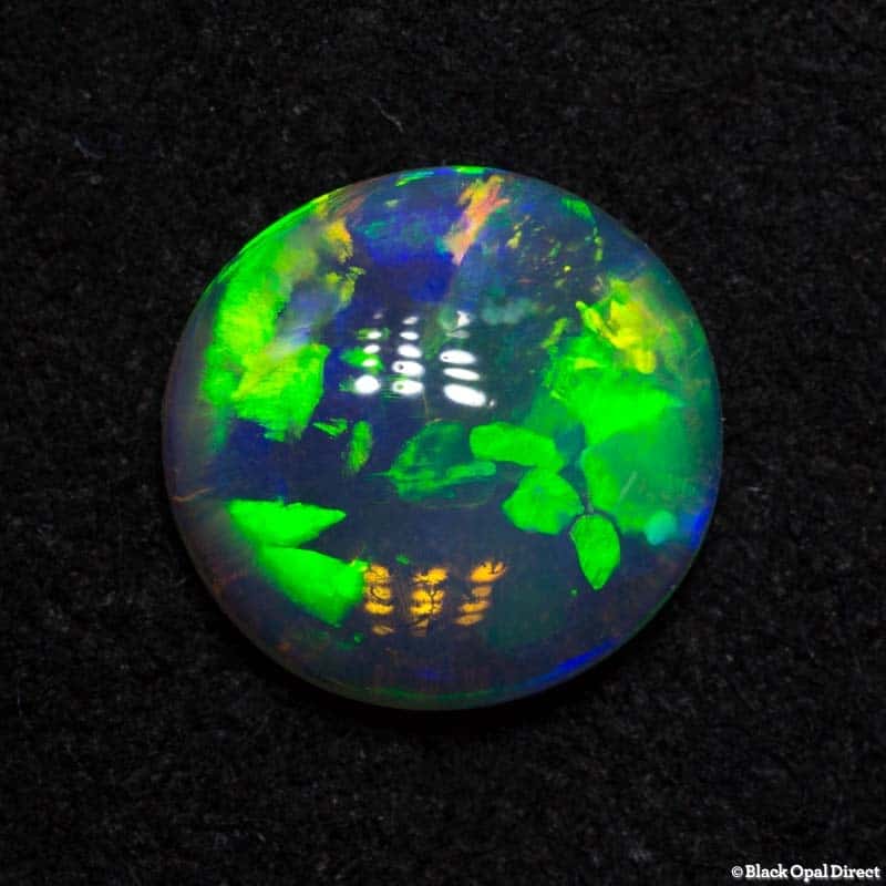 1.27 ct gem crystal opal double sided 8x7.5x3mm