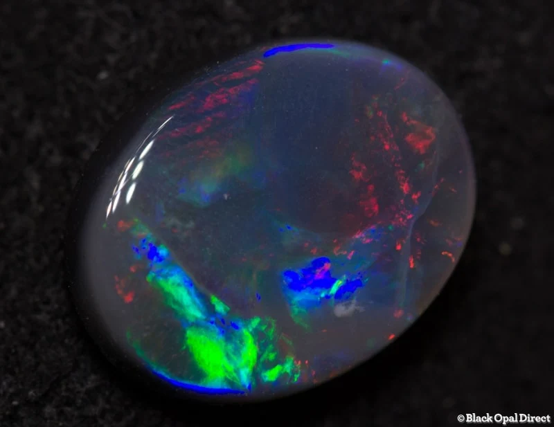 1.28 ct black opal 9x7x3mm