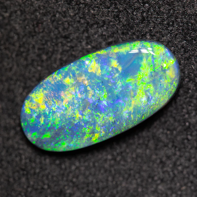 1.29 ct black opal 10x6x2.5mm