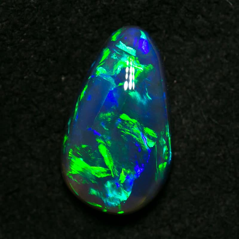 1.29 ct black opal drop 10x6x3mm