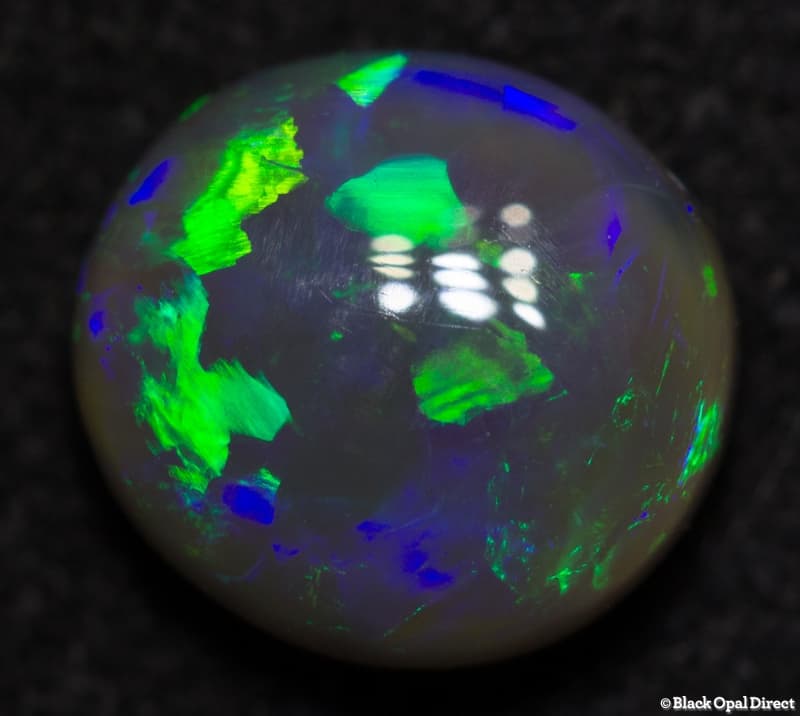 1.29 ct semi black opal 8x7x3.5mm